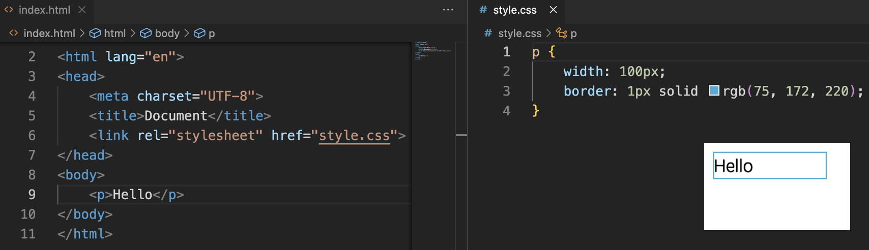 CSS 边框示例代码